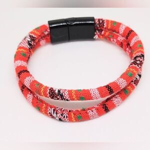 Men's‎ bracelet stripped layered new d96